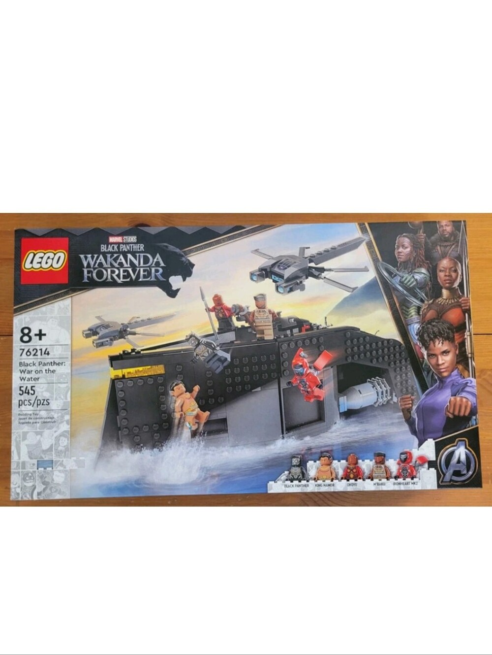 NEW LEGO Marvel Black Panther: Wakanda Forever War on the Water 76214 Building